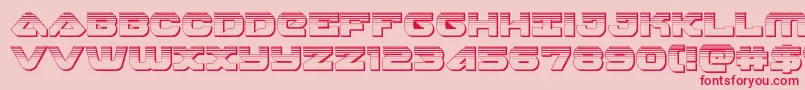 skyhawkplat Font – Red Fonts on Pink Background