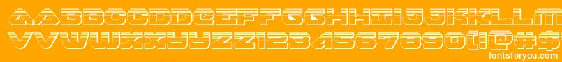 skyhawkplat Font – White Fonts on Orange Background