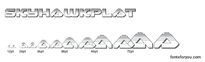Skyhawkplat (141149) Font Sizes