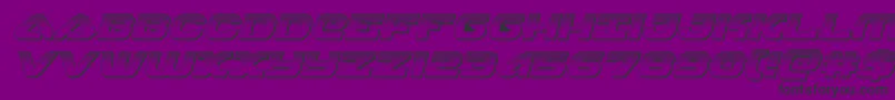 skyhawkplatital Font – Black Fonts on Purple Background