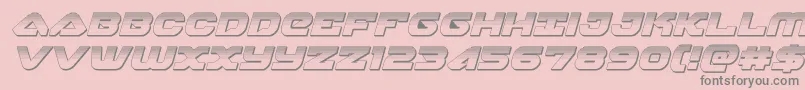 skyhawkplatital Font – Gray Fonts on Pink Background