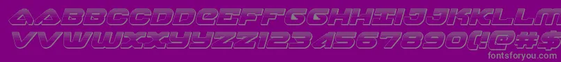 skyhawkplatital Font – Gray Fonts on Purple Background