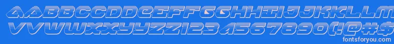 skyhawkplatital Font – Pink Fonts on Blue Background