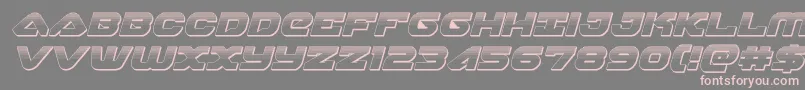 skyhawkplatital Font – Pink Fonts on Gray Background