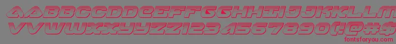 skyhawkplatital Font – Red Fonts on Gray Background