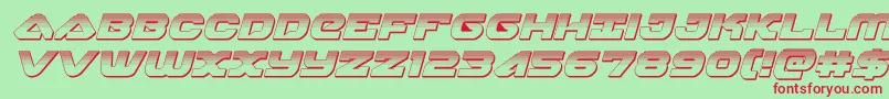 skyhawkplatital Font – Red Fonts on Green Background