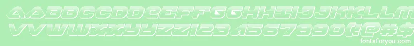 skyhawkplatital Font – White Fonts on Green Background