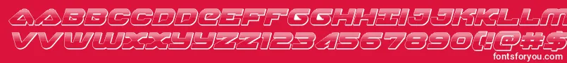 skyhawkplatital Font – White Fonts on Red Background
