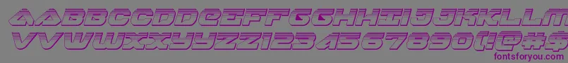 skyhawkplatital Font – Purple Fonts on Gray Background