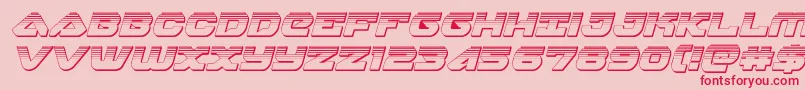 skyhawkplatital Font – Red Fonts on Pink Background