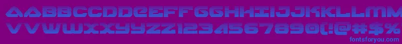 skyhawkscan Font – Blue Fonts on Purple Background
