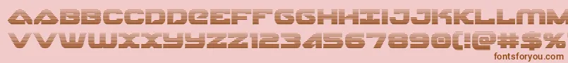 skyhawkscan Font – Brown Fonts on Pink Background