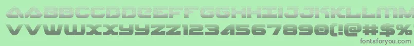 skyhawkscan Font – Gray Fonts on Green Background