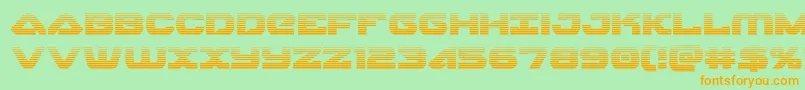 skyhawkscan Font – Orange Fonts on Green Background