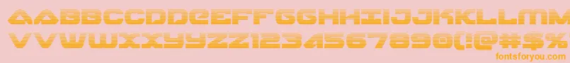 skyhawkscan Font – Orange Fonts on Pink Background
