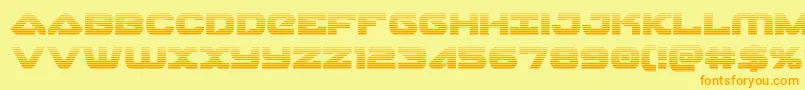 skyhawkscan Font – Orange Fonts on Yellow Background