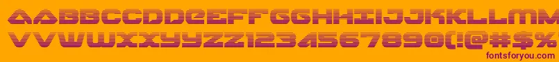 skyhawkscan Font – Purple Fonts on Orange Background