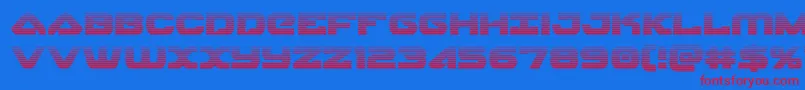 skyhawkscan Font – Red Fonts on Blue Background