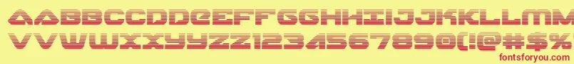 skyhawkscan Font – Red Fonts on Yellow Background