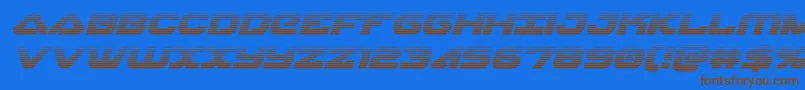skyhawkscanital Font – Brown Fonts on Blue Background