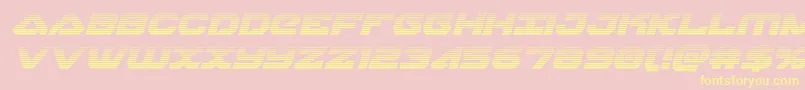 skyhawkscanital Font – Yellow Fonts on Pink Background