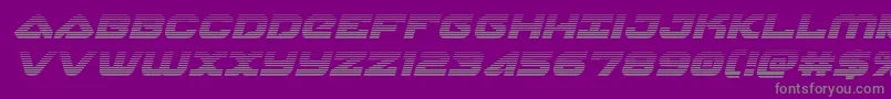 Fonte skyhawkscanital – fontes cinzas em um fundo violeta