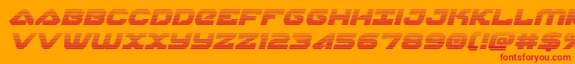 skyhawkscanital Font – Red Fonts on Orange Background