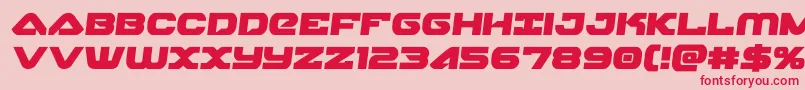 skyhawksemi Font – Red Fonts on Pink Background