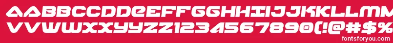 skyhawksemi Font – White Fonts on Red Background