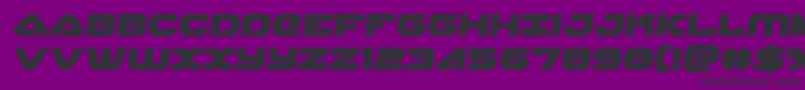 skyhawksemi Font – Black Fonts on Purple Background