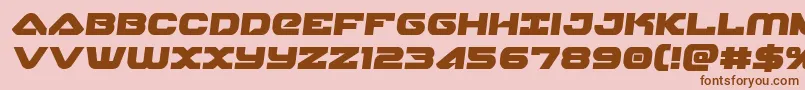 skyhawksemi Font – Brown Fonts on Pink Background