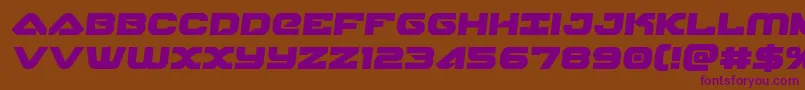 skyhawksemi Font – Purple Fonts on Brown Background