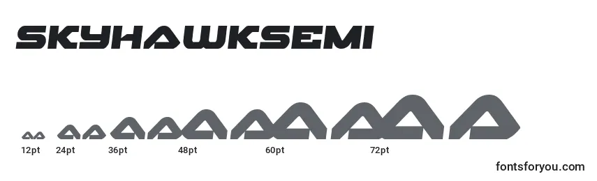 Skyhawksemi (141157) Font Sizes