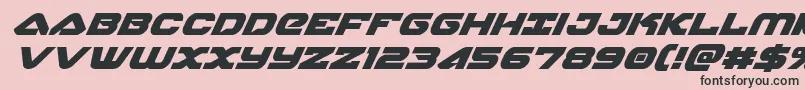 skyhawksuperital Font – Black Fonts on Pink Background