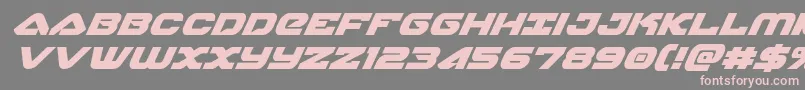 skyhawksuperital Font – Pink Fonts on Gray Background