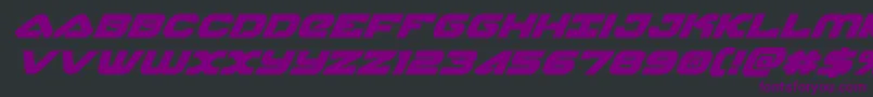 Шрифт skyhawksuperital – фиолетовые шрифты на чёрном фоне