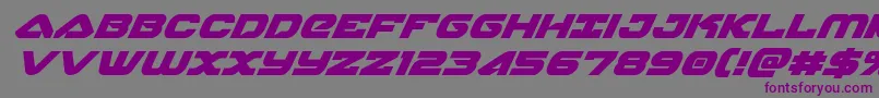 skyhawksuperital Font – Purple Fonts on Gray Background