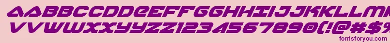 skyhawksuperital Font – Purple Fonts on Pink Background