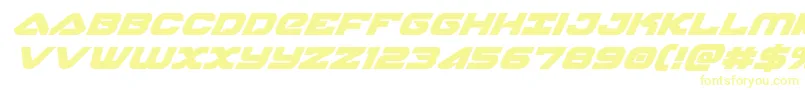 skyhawksuperital-fontti – keltaiset fontit valkoisella taustalla