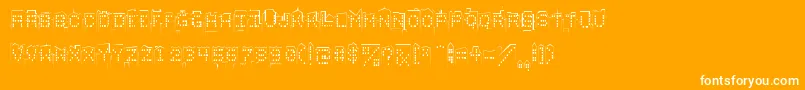 skylinesketch Font – White Fonts on Orange Background