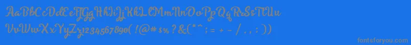 En savoir plus sur la police Skyoval Typeface Free Demo Police Skyoval Typeface Free Demo – polices grises sur fond bleu