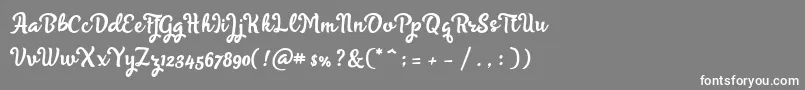 Police Skyoval Typeface Free Demo – polices blanches sur fond gris