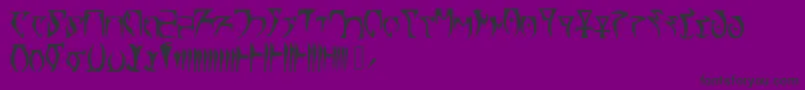 Skyrim Daedra Font – Black Fonts on Purple Background