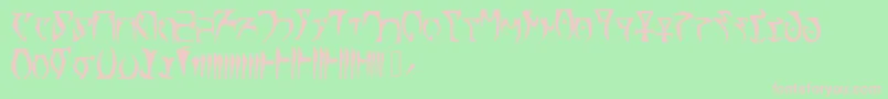 Skyrim Daedra Font – Pink Fonts on Green Background