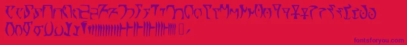 Skyrim Daedra Font – Purple Fonts on Red Background