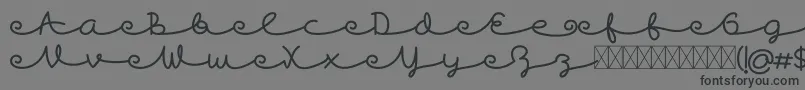 Skywave Free Font – Black Fonts on Gray Background