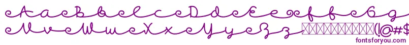 Skywave Free Font – Purple Fonts on White Background