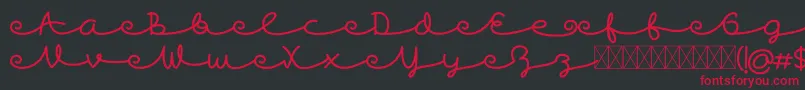 Skywave Free Font – Red Fonts on Black Background