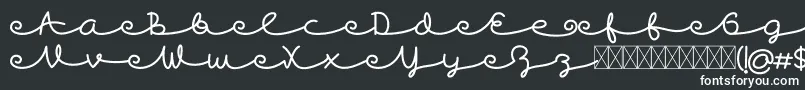 Skywave Free Font – White Fonts on Black Background
