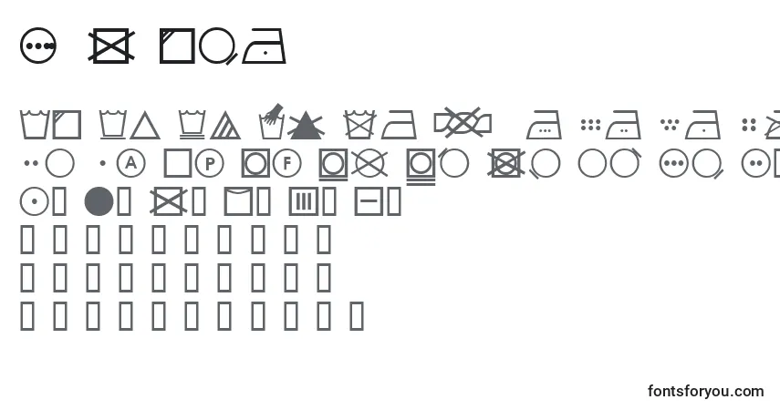 A fonte SL Wash – alfabeto, números, caracteres especiais